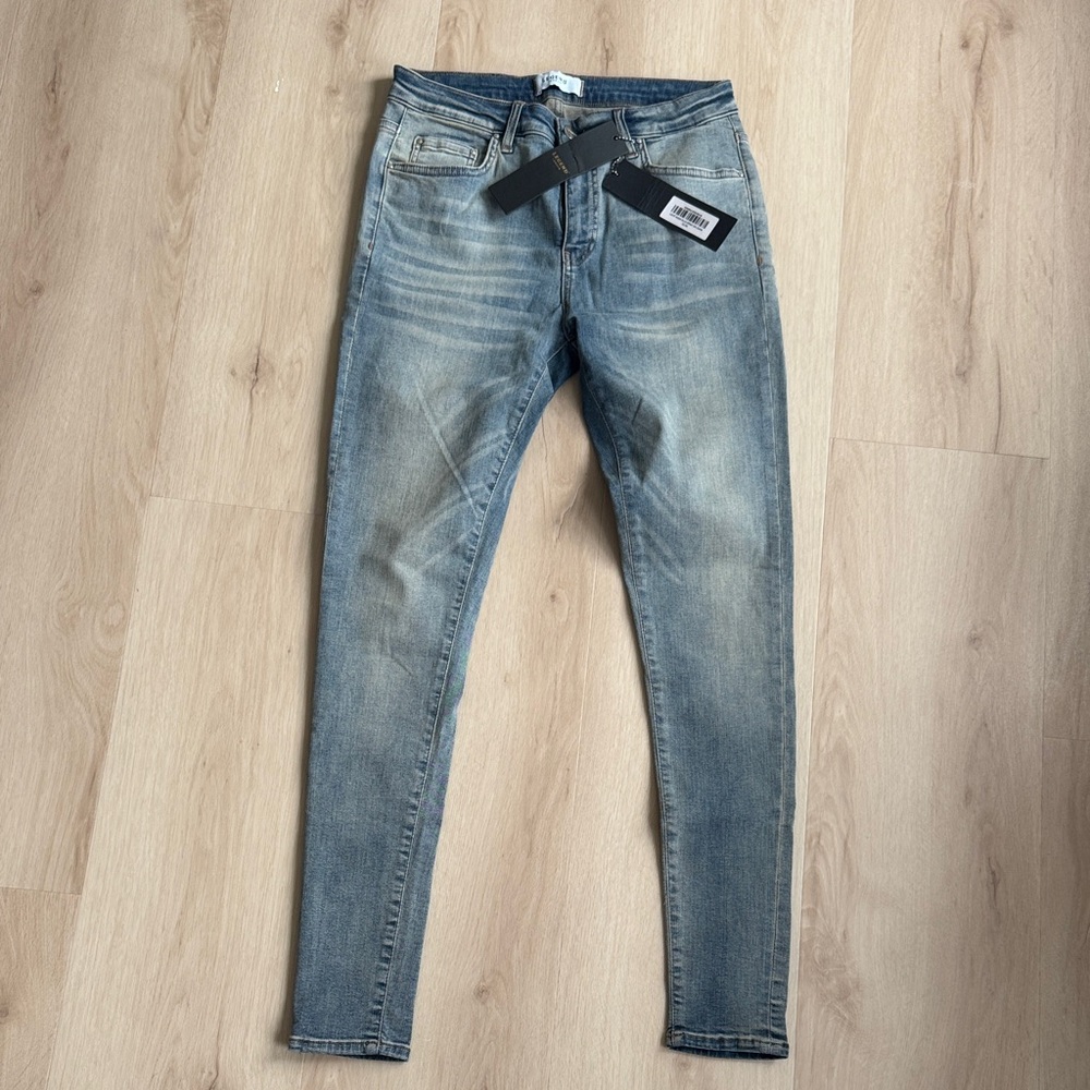 Classic Light Blue Skinny Jeans for Men